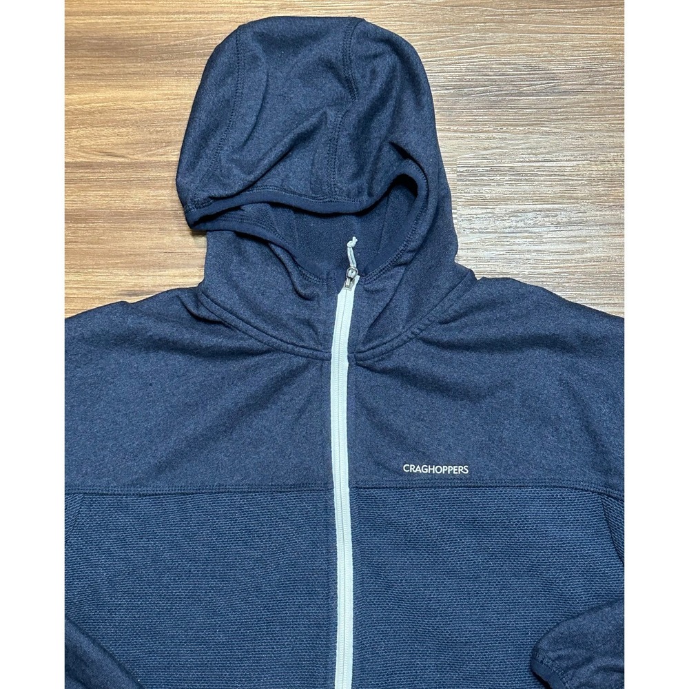 Craghoppers Mens Galway Full Zip Fleece Hoodie Jacket Navy Blue Sz 2XL - Picture 2 of 11